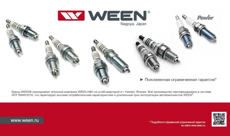 Акция на свечи зажигания WEEN!
