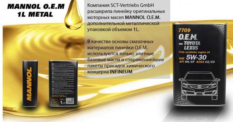 Расширение линейки MANNOL O.E.M.