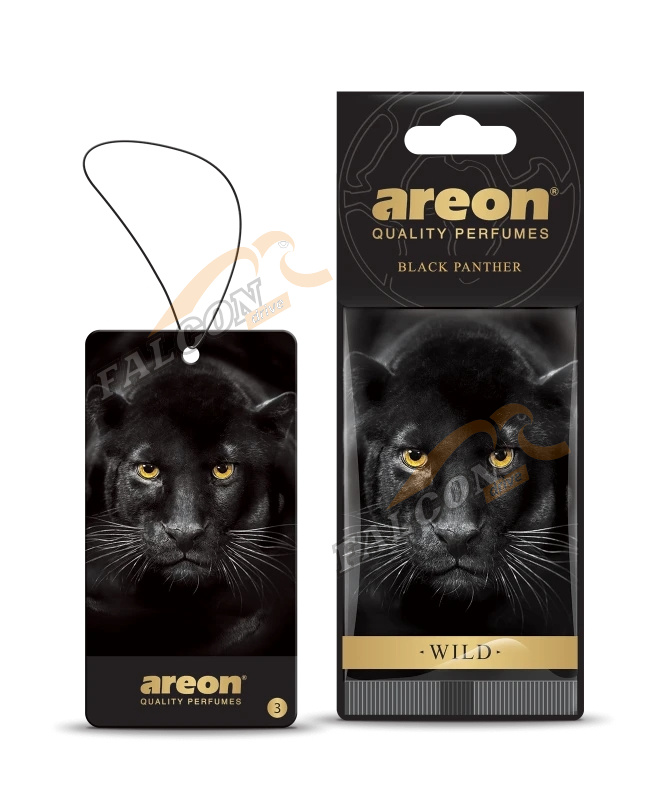 Ароматизатор подвес картон (AREON)  "WILD" Black Panther new Пантера