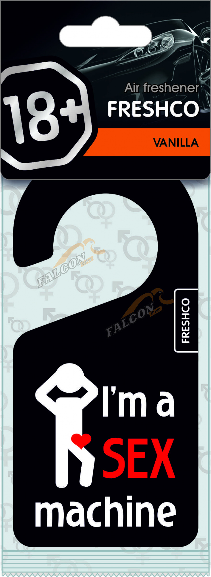 Ароматизатор подвес картон (FRESHCO) "18+" Ваниль AR1VM080