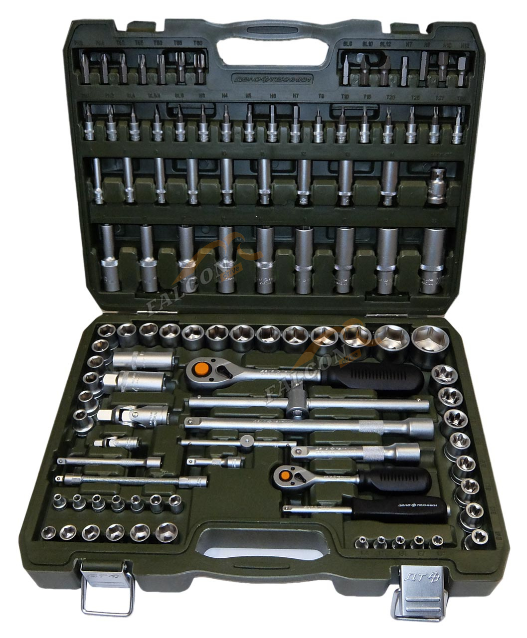 Набор инструмента (головок) 108 пр (ДТ) 1/2",1/4" 6 гр 