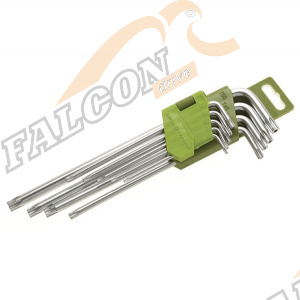 Набор ключей TORX 9 пр (Т10,15,20,25,27,30,40,45,50) сред с отверс (ДТ)