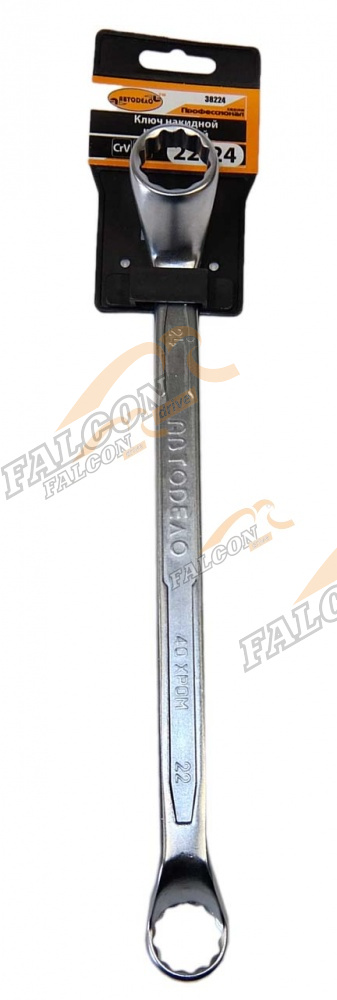 Ключ накидной коленч 22*24 (АвтоДело) Professional (14335) 38224