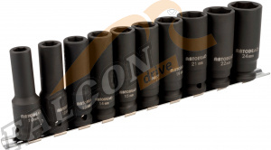 Головки набор 1/2" 6 гр ударные 10 пр (АвтоДело) (10255) 39810