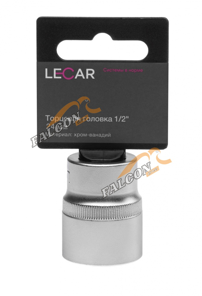Головка *24 1/2" 6 гр (LECAR) хром-ванадий