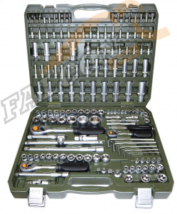 Набор инструмента (головок) 151 пр (ДТ) 1/4'',1/2",3/8" 6 гр