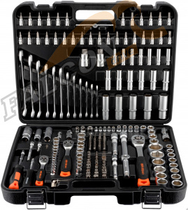 Набор инструмента 216 пр (АвтоДело) 1/2" 3/8" 1/4" 6 гр (16300) 39926