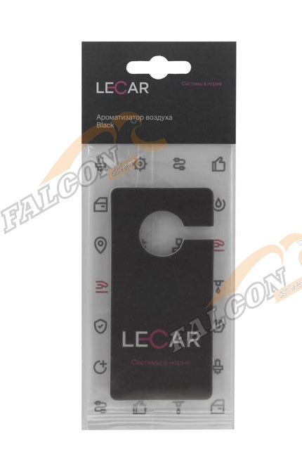 Ароматизатор подвес картон (LECAR) Черный лед крючок