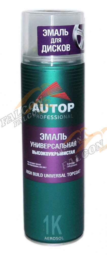 Эмаль для дисков  акрил Серебристая универс высокоукрывистая №19  AUTOP PROFESSIONAL (аэр) 650 мл