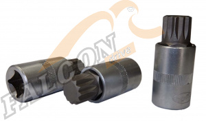 Головка со вставкой Spline M8 1/2" L 55мм (ДТ)