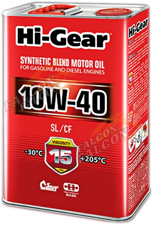 А/масло Hi-Gear 10W40  п/синт 4л
