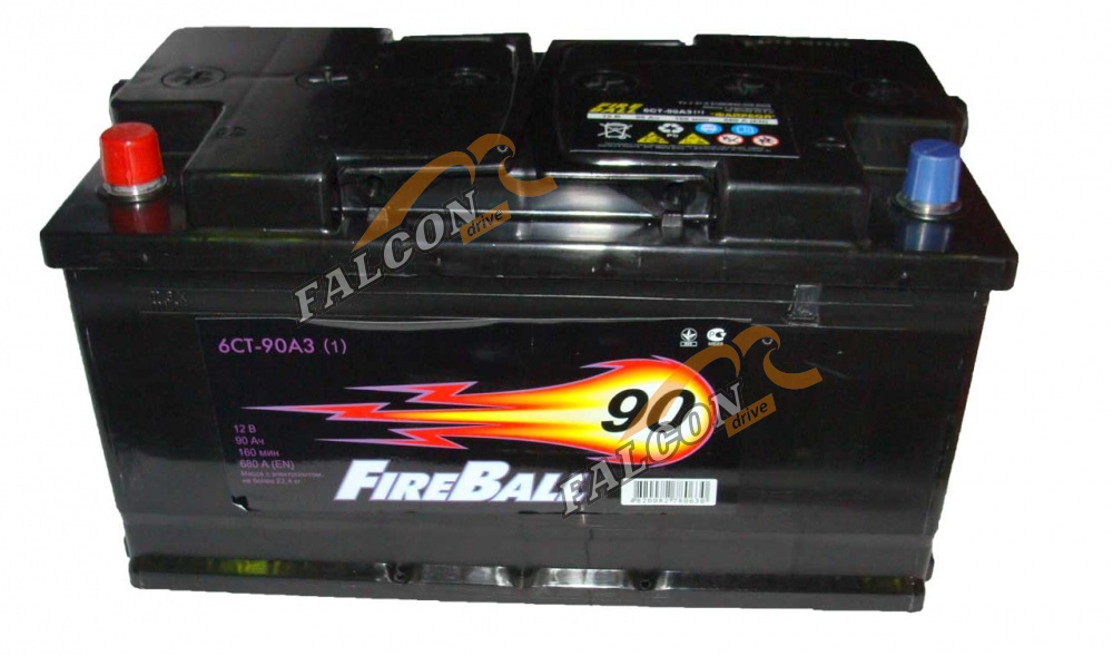 АКБ 90 Fire Ball (EN780) ДШВ 353х175х190 залит