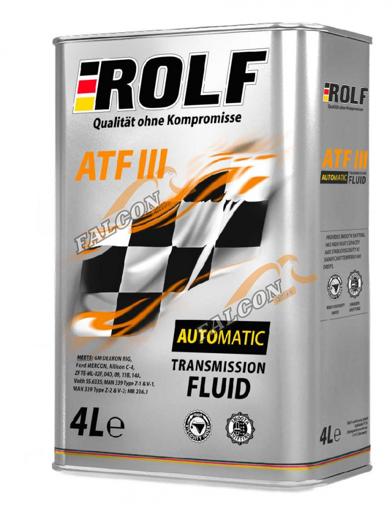 Масло трансм ATF Dex III Rolf 4л МЕТАЛЛ