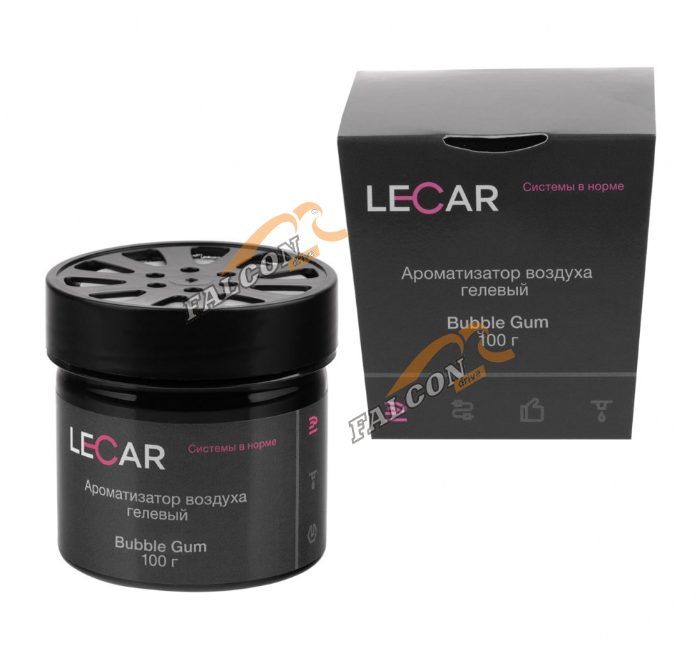 Ароматизатор на панель гель (LECAR) Банка Бабл Гам 100 гр