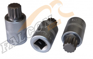 Головка со вставкой Spline M18 1/2" L 55мм (ДТ)