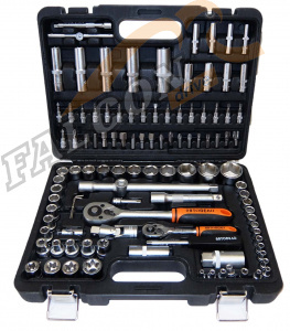 Набор инструмента (головок) 108 пр (АвтоДело) 1/4", 1/2" 6 гр (10608) 39818