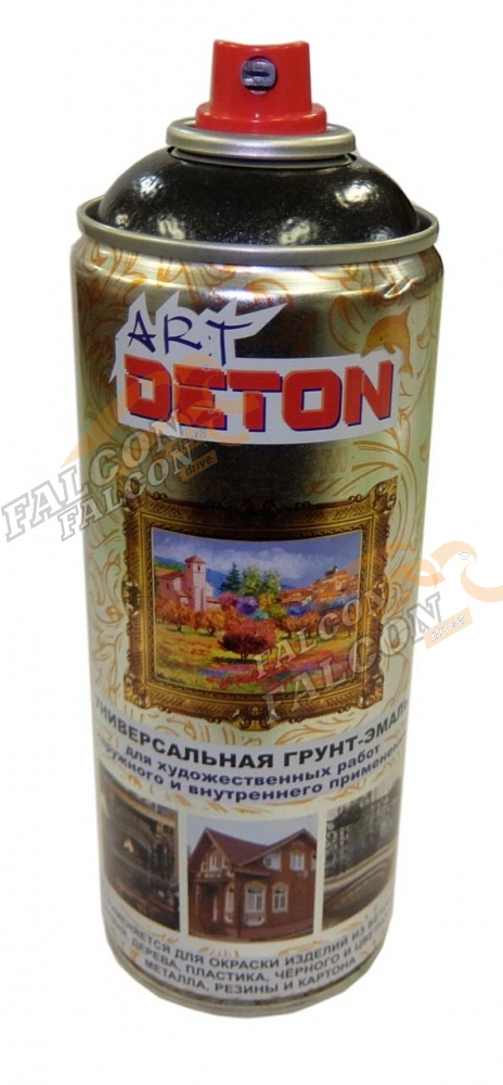 Грунт-эмаль молотковая черная аэр 520мл (DETON SPECIAL)