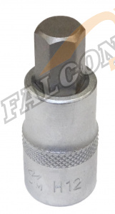 Головка со вставкой шестигр 12 мм 1/2" L 55мм (ДТ)