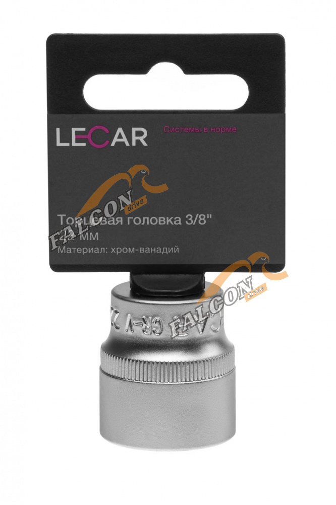 Головка *22 3/8" 6 гр (LECAR) хром-ванадий
